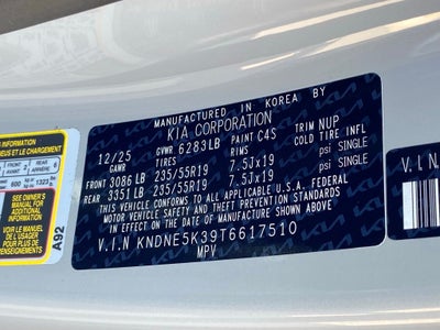 2026 Kia Carnival SX