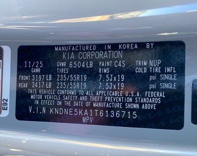 2026 Kia Carnival Hybrid SX Prestige