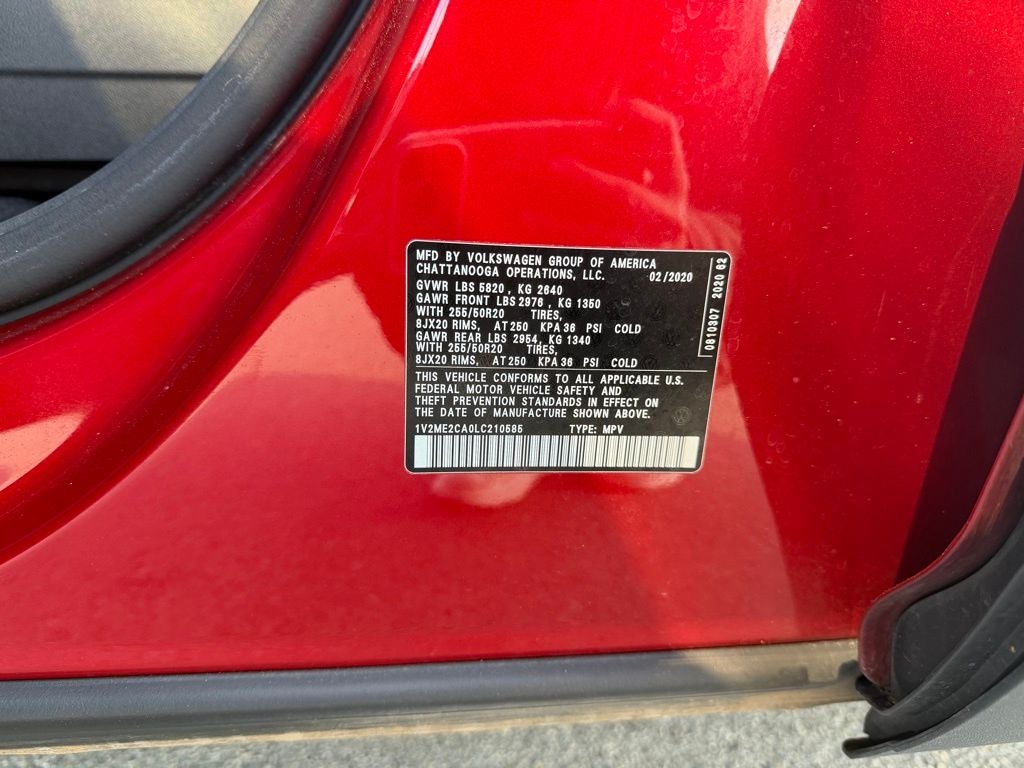 2020 Volkswagen Atlas Cross Sport 3.6L V6 SEL 4Motion