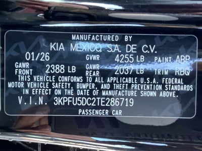 2026 Kia K4 GT-Line Turbo