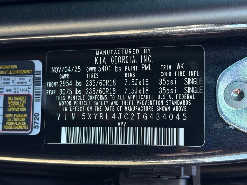 2026 Kia Sorento S