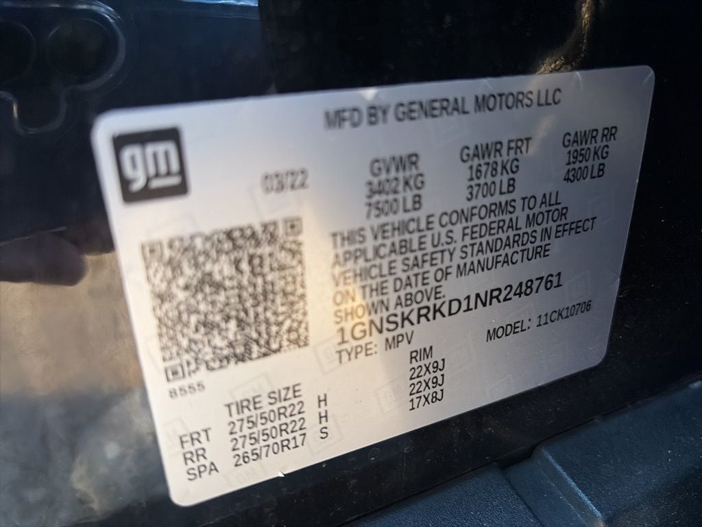 2022 Chevrolet Tahoe RST