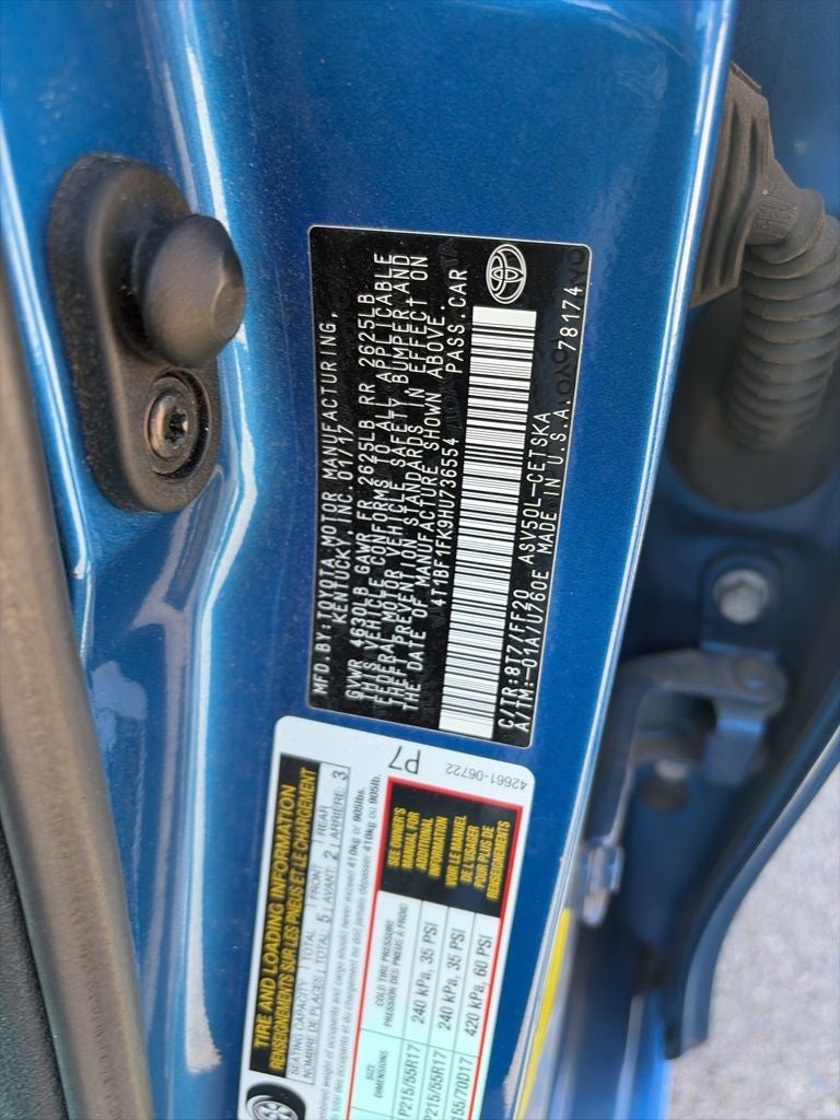 2017 Toyota Camry SE CLEAN CARFAX AND GOOD SVC RECORDS