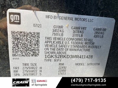 2021 GMC Yukon SLT PREMIUM & LUXURY PACKAGE