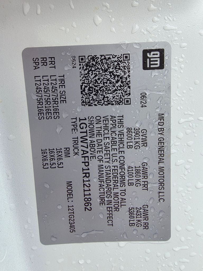 2024 GMC Savana 2500 Work Van