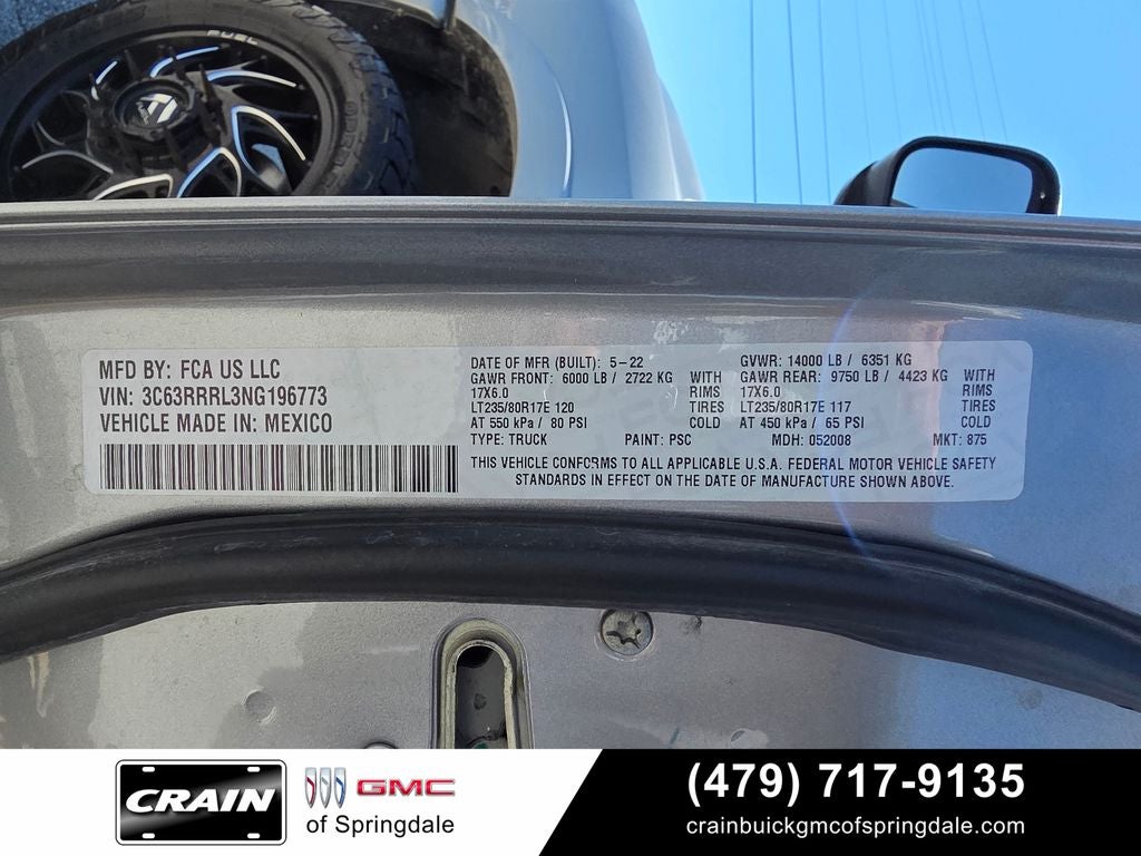 2022 RAM 3500 Limited AFTERMARKET WHEELS AND TIRES