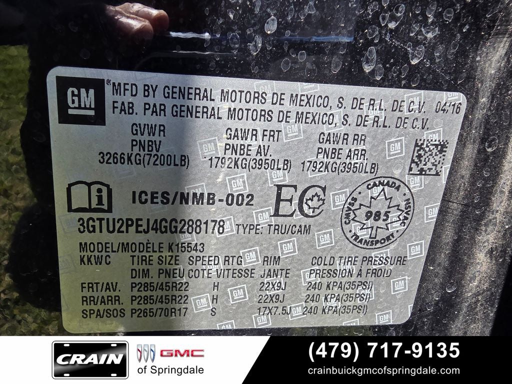 2016 GMC Sierra 1500 Denali Ultimate Package