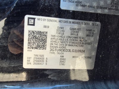 2020 GMC Sierra 1500 SLT