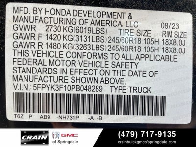 2023 Honda Ridgeline Sport