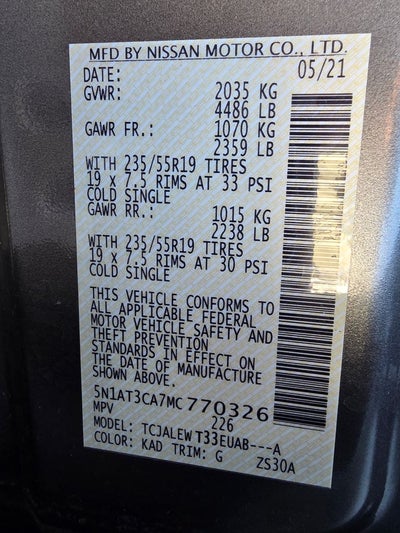 2021 Nissan Rogue SL