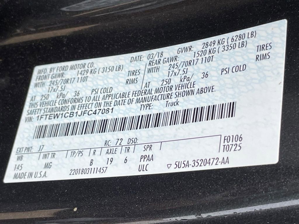 2018 Ford F-150 XL