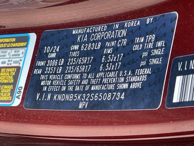 2025 Kia Carnival LXS