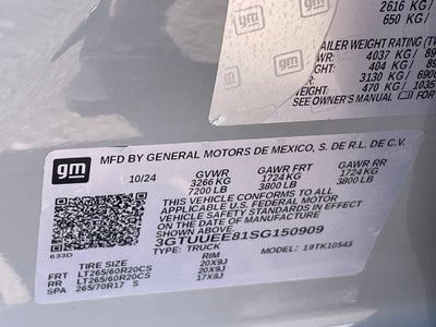 2025 GMC Sierra 1500 AT4