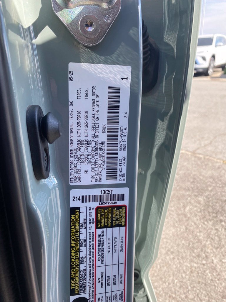 2025 Toyota Tundra 4WD SR