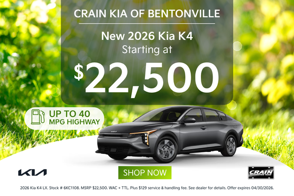 Browse K4 Inventory in Bentonville, AR.