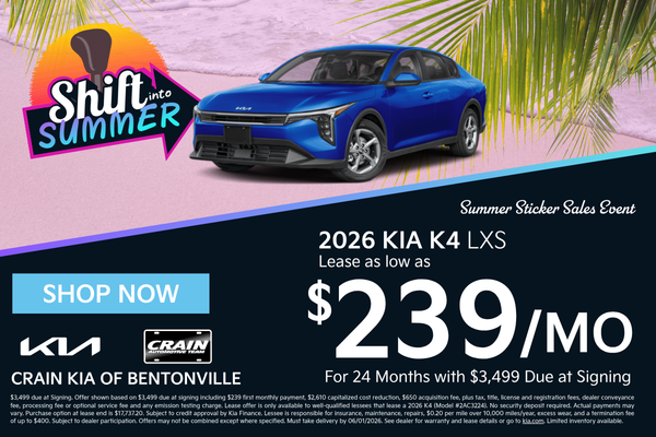 Browse Kia K4 Inventory in Bentonville