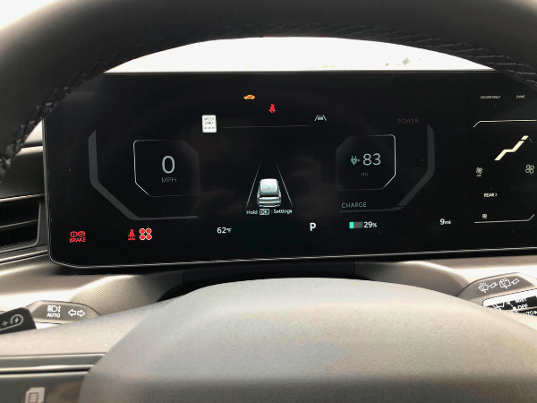 EV9 Dashboard in Bentonville, AR